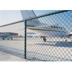 Galvanized / Pvc Coated Garden Chain Link Fence Fabric With Diamond Hole