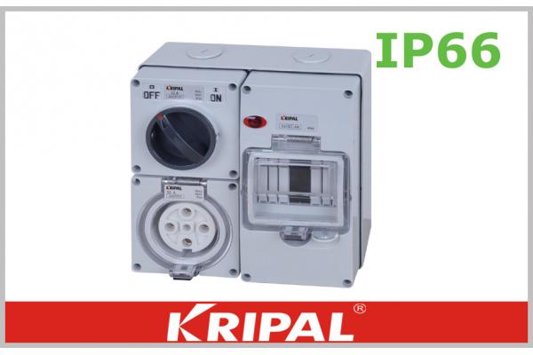 5 PIN Weatherproof Switch Socket 40 AMP Outside Electrical Sockets