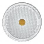 Twill Surface Clear Glass Vessel Basins For Bathroom Hotel