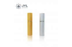China Reusable Aluminum Silver Perfume Atomiser , Leakproof Portable Perfume Holder supplier