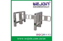 China Access Control System Secure Swing Barrier Gate With Stainless Steel Housing supplier