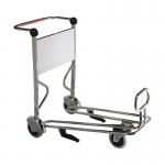 Customized Stainless Steel Airport Luggage Trolley 250kgs Airport Baggage Cart for sale