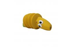 China Yellow Indestructiblemultipet Latex Dog Toy  Zoomable Banana supplier