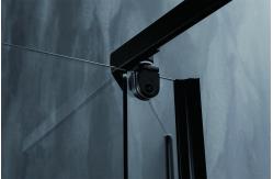 China Diamond Shower Enclosure With Aluminium Black Frame And 6/8mm Tempered Glass supplier