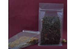 China FDA see through 150 microns Transparent Stand Up Pouch With Zipper supplier