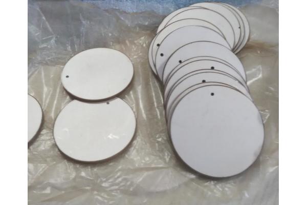Pzt8 Ultrasonic Piezo Ceramic Plate Round Shape