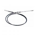 Black Push-Pull Cable Assembly with Durable Stainless Steel or Carbon Steel Material for sale