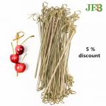 Biodegradable Long Bamboo Knot Cocktail Sticks Picks 21cm For Party for sale