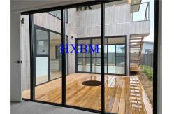 China Double Glazed External Aluminum Sliding Patio Doors With Sliding Screen supplier