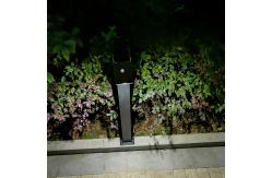 China 10W Solar Powered Motion Activated Light 500 Lumens Super Bright Solar Lamp Post supplier
