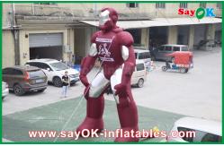 China Durable Inflatable Iron Man / Spider Man Cartoon Character Hero For Event supplier