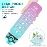 32oz Gym Plastic Motivational Water Jug Tritan Sports Water Bottle