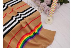 China Good Quality Comfortable And Durble Striped Material Fabric For T-Shirt supplier