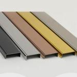 304 U Slot Stainless Steel Tile Trim Mirror Finish Thickness 0.65MM for sale