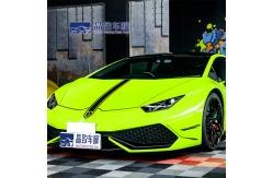 China Anti Scratch Vinyl Glossy Blue Car Wrap Sand Proof Self Adhesive supplier