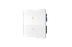 China Tuya APP Zigbee Smart Switch Touch Screen Glass Plastic Material supplier