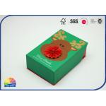 Santa Bull Luxury 4C Printed Paper Gift Box Matte Lamination Embossing for sale