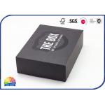 350gsm Black Paper Carton Box Shoes Packaging Large Paper Box for sale