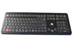 China USB desk top  membrane industrial keyboard with trackball 16mm ,108 key supplier