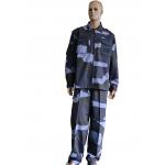 Navy and Black Digital Camouflage Combat Uniform Set  Digital Camouflage Fabrics   Tear Resistant 225GSM Ripstop Camouflage Fabric Custom for sale