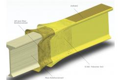 China Smooth Treated Fibreglass I Beam With Strong Lightweight Performance supplier