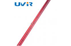 China 2600 degree IR Halogen Lamps , ruby Quartz Halogen Lamp for food heating supplier