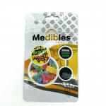 Gummies 300mg Three Side Seal Bag Biodegradable ziplockk Plastic Bags With Handle Hole