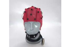 China Neurofeedback EEG Cable Red Integrated 20 Leads EEG Cap For EEG Machine supplier