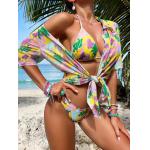 Europe Upf 50 3 Piece Plus Size Swimsuit CE Passed for sale