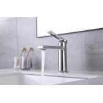 Sanitary Ware Hot And Cold Basin Mixer Shiny Chrome Brass Finish