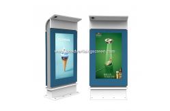 China IP55 2000cd/m2 Waterproof Outdoor Digital Signage With Rain Cover supplier