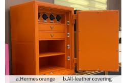 China Leather-Covered Fireproof Jewelry Safe Limited Edition with Watch Winder supplier