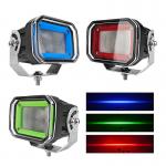 10-80V DC Operating Voltage Diecast Aluminum Housing LED Forklift Red Blue Zone Line Light for sale