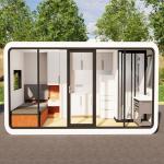 Factory Direct Sale Outdoor Temporary Tent Apple House Luxury Quality Hotel Garden Glass House Ready Made Prefab Apple Cabin for sale