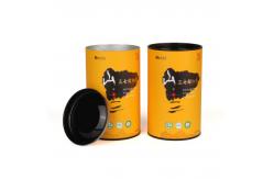 China OEM Composite Can Packaging For Tea Packing With Lid And Base supplier
