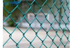 China Green 25mm Cyclone Pvc Coated Chain Link Fence 14 Gauge supplier