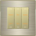 Smart Home Solution Knx Dimmer Switch Curtain Scene Control 3 Gang Wall Switch for sale