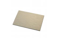 China 1220mm Width Brushed Aluminum Composite Panel UV Resistant supplier