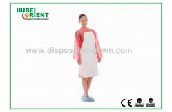 China 40g/m2 Nonwoven Disposable Sleeveless Apron for Food Processing supplier