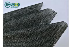 China Eco Friendly Woven Interlining Fabric PES Fusible Weft Insert Napping For Overcoat supplier