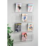 Clear Acrylic Wall Hanging Magazine Rack for sale