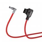 Alvin’s Cables Ultra Soft Power Cable for RED Komodo 6K Camera Rotatable Right Angle 2 Pin Female to D-tap 80cm|31.5inches for sale
