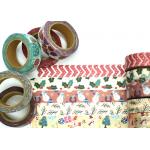 Various Patterns Waterproof Christmas Paper Tape for sale