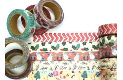 China Various Patterns Waterproof Christmas Paper Tape supplier