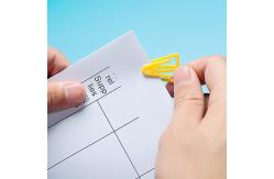 China A Shape Small Plastic Paper Clips , 1.3 Inches Clear Plastic Paper Clips supplier