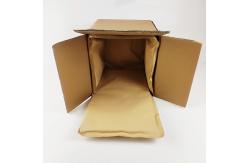 China Eco friendly Roadside Recyclable kraft paper thermal liners Wool Material Box Cooler Liner supplier