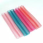 Nanbo 48 Loops Plastic Single Spiral , 1.3mm Pvc Coil Binding Wire for sale