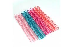 China 1.6mm 7/16in Plastic Coil Binding Spiral Wire Nanbo For documents supplier