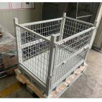 Foldable Steel Collapsible Pallet Cage Efficient Storage Solution for sale