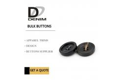 China Plastic Resin 4 Hole Plastic Button For Khaki Double - Breasted Trench Coat supplier